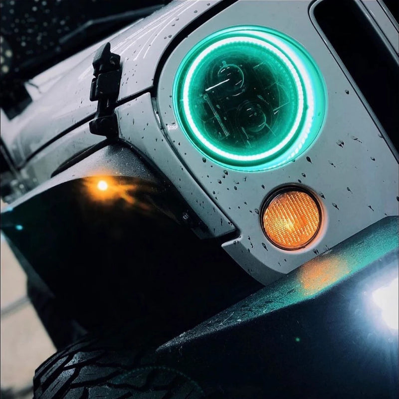 ORACLE Lighting Oracle 7in High Powered LED Headlights - Black Bezel - ColorSHIFT - BC1 5769-335 5769-335 Photo - lifestyle view