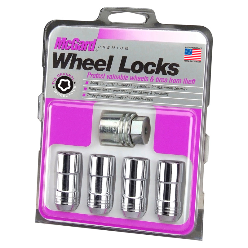 McGard Wheel Lock Nut Set - 4pk. (Cone Seat) 9/16-18 / 7/8 Hex / 1.765in. Length - Chrome 24234 24234 Photo - in package