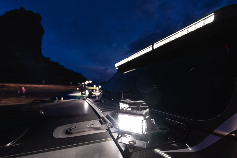 ORACLE Lighting Oracle Jeep Wrangler JL/Gladiator JT Integrated Windshield LED Light Bar System 5917-023 5917-023 Photo - lifestyle view