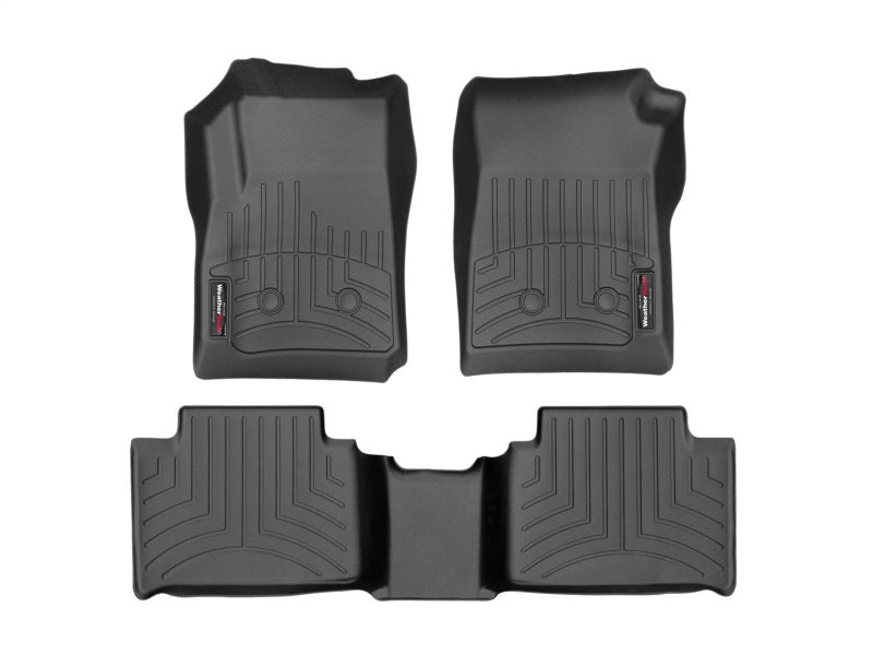 WeatherTech 2015 Chevy Colorado Crew Cab Front And Rear Floorliners - Black 44751-1-2 Photo - Primary