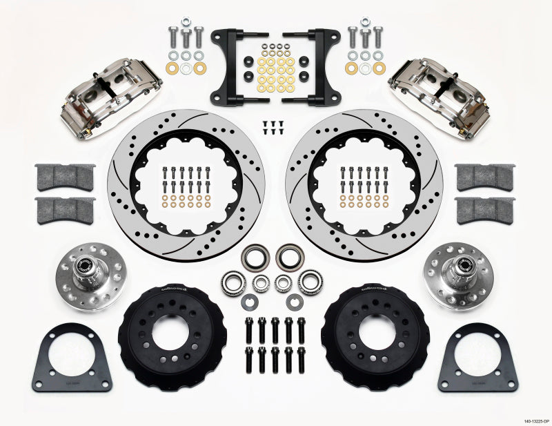 Wilwood Narrow Superlite 6R Front Hub Kit 14.00in Drill Pol TCI-IFS 71-78 (Pinto Based) 140-13225-DP 140-13225-DP Photo - Primary