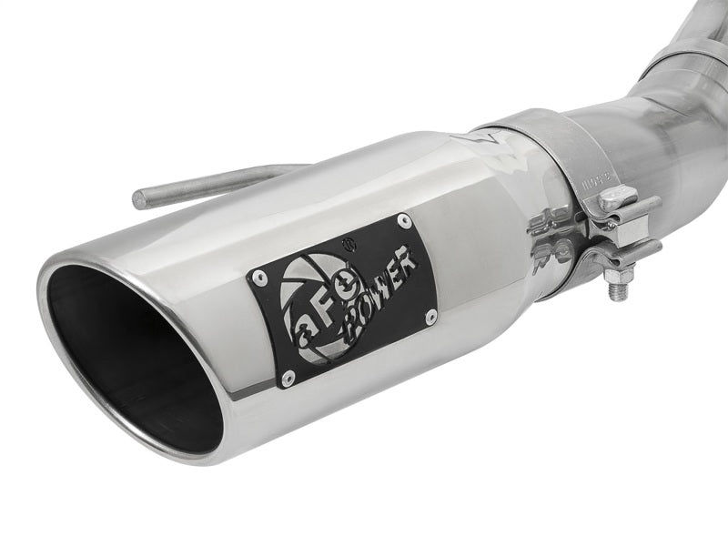 aFe MACHForce-XP 3in to 3-1/2in 304 SS Cat-Back Exhaust w/Polished Tips 17-18 Ford F-150 Raptor 3.5L 49-33094-P 49-33094-P Photo - Unmounted