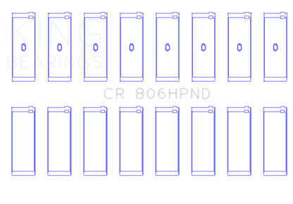 King Engine Bearings King Chrysler 361ci/383ci (Size 0.20) Performance Rod Bearing Set CR806HPND020 CR806HPND020 Photo - Primary