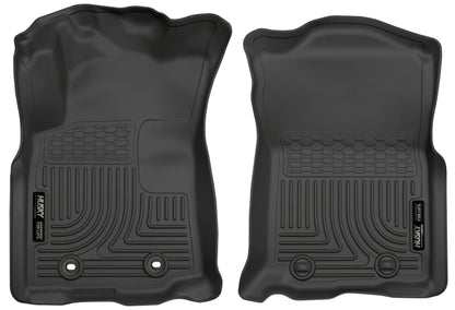 Husky Liners 2016 Toyota Tacoma w/ Auto Trans WeatherBeater Front Black Floor Liner 13951 Photo - Primary