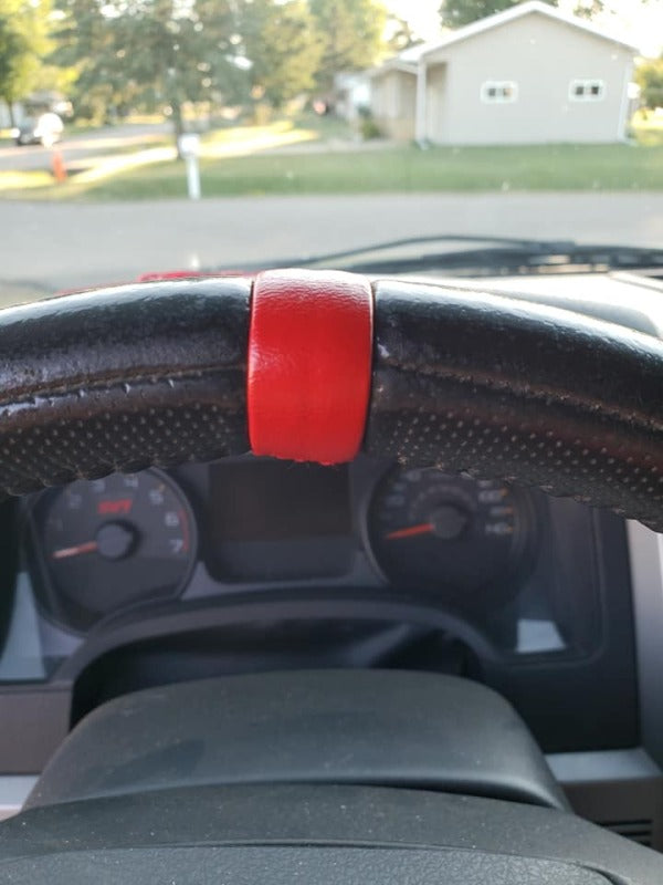 BuiltRight Industries 09-14 Ford Raptor Steering Wheel Stripe Kit - Red 108001 108001 Photo - Close Up