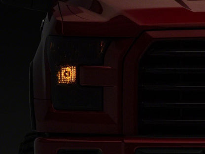 Raxiom 15-17 Ford F-150 Axial OEM Style Rep Headlights- Chrome Housing- Smoked Lens T551346 T551346 Photo - Close Up