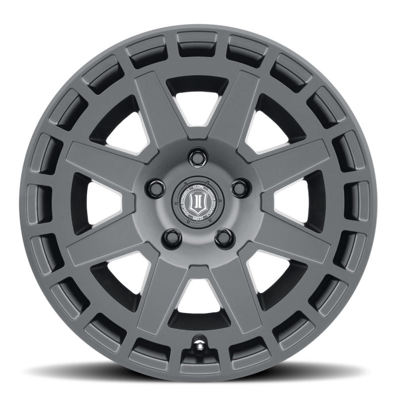 ICON Compass 17x8.5 5x5 -6mm Offset 4.5in BS Satin Black Wheel 3217857345SB 3217857345SB Photo - Close Up