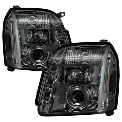 Spyder GMC Yukon 07-14/Yukon Denali 07-14 Projector Headlights LED Halo LED Smke PRO-YD-GY07-HL-SM 5029348 5029348 Photo - Primary