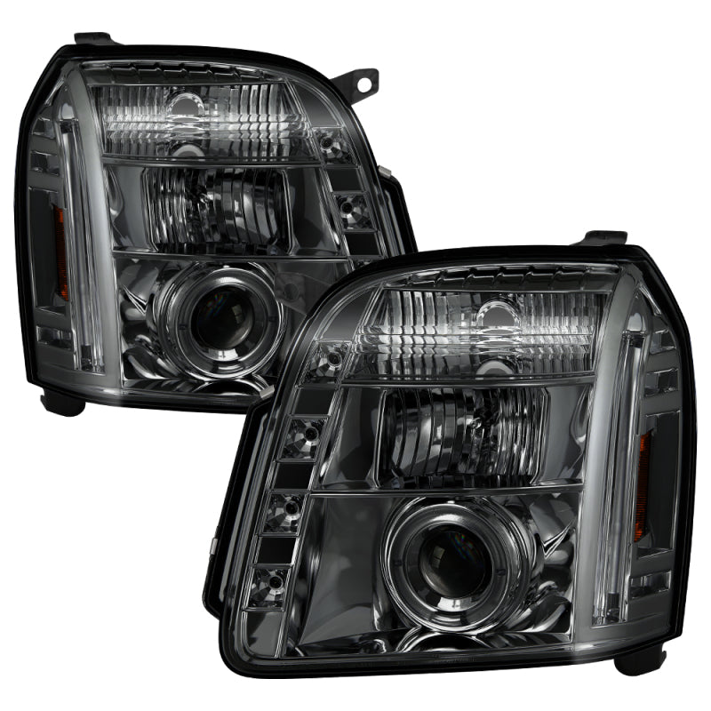 Spyder GMC Yukon 07-14/Yukon Denali 07-14 Projector Headlights LED Halo LED Smke PRO-YD-GY07-HL-SM 5029348 5029348 Photo - Primary