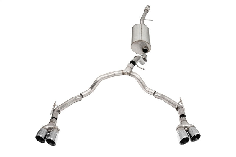 CORSA Performance Corsa 21-22 Chevrolet Suburban/GMC Yukon XL 5.3L 4WD Dual Rear 3in - 2.75in CatBack DW 4in Pol Tips 21128 21128 Photo - Primary