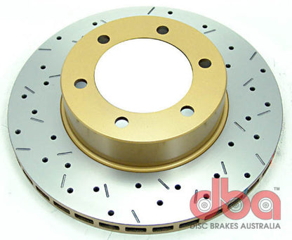 DBA 7/96+Toyota Landcruiser 90 Series Front Drilled & Slotted 4000 Series Rotor 4792XS 4792XS Photo - Primary