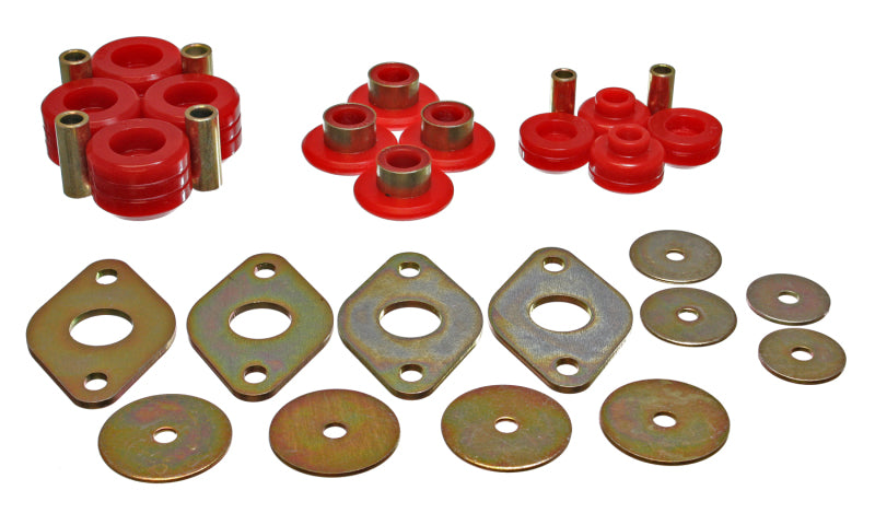 Energy Suspension Body Mount Set Red Toyota Pickup Base 1989-1995 8.4103R Photo - Primary