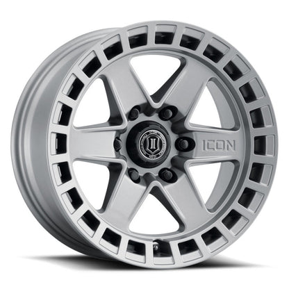 ICON Raider 17x8.5 6x5.5 0mm Offset 4.75in BS Titanium Wheel 3417858347TT 3417858347TT Photo - Primary