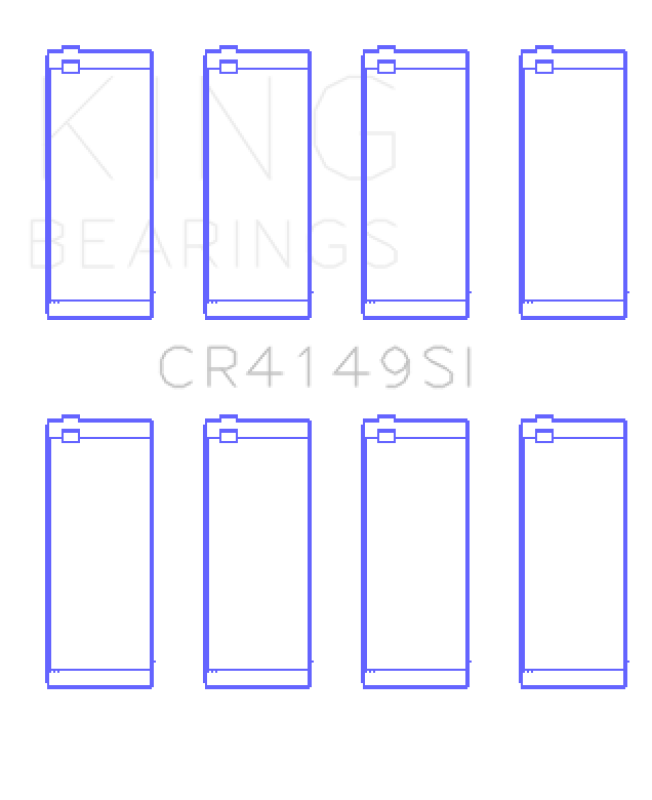 King Engine Bearings G.M.C. Saturn (Size +0.25mm) Connecting Rod Bearing Set CR4149SI0.25 CR4149SI0.25 Photo - Primary
