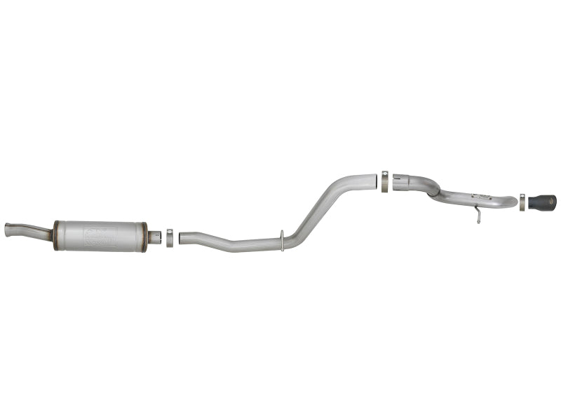 aFe MACH Force-Xp 2.5in 409SS Catback High-Tuck Exhaust 18-21 Jeep (JL) 3.6L 4-Door - Black Tip 49-48065-1B 49-48065-1B Photo - Unmounted