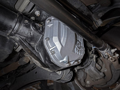 aFe Street Series Front Differential Cover Raw w/ Machined Fins : Ford F-2 46-70080 Photo - Mounted