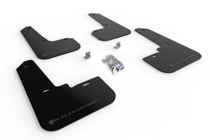 Rally Armor 20+ Subaru Legacy UR Black Mud Flap w/ Grey Logo MF64-UR-BLK/GRY MF64-UR-BLK/GRY Photo - Primary