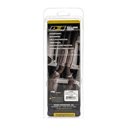 DEI Hi-Temp Shrink Tube 19mm (3/4in) x 2ft w/ Adhesive - Black 10858 10858 Photo - in package