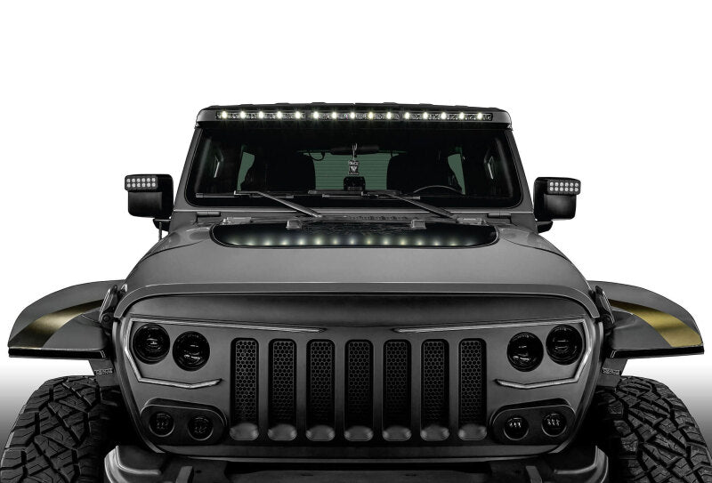 ORACLE Lighting Oracle Jeep Wrangler JL/Gladiator JT Integrated Windshield LED Light Bar System 5917-023 5917-023 Photo - Mounted
