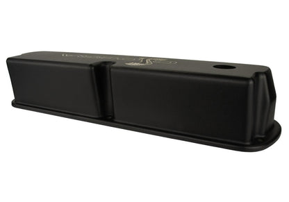 Ford SBF Valve Covers w/Cobra Logo Black FRDM6582-LE302SBK M-6582-LE302SBK Photo - Unmounted