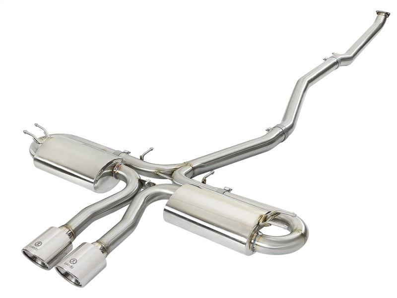 aFe Polished Takeda 3" Cat-Back Exhaust 17-18 Honda Civic Si I4 1.5L (T) 49-36621-P Photo - Primary