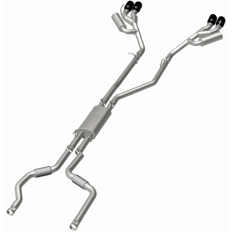 MagnaFlow 20-21 Ford Explorer 3.0L V6 Dual Exit Quad Black Chrome Tip Street Series Cat-Back Exhaust 19515 19515 Photo - out of package