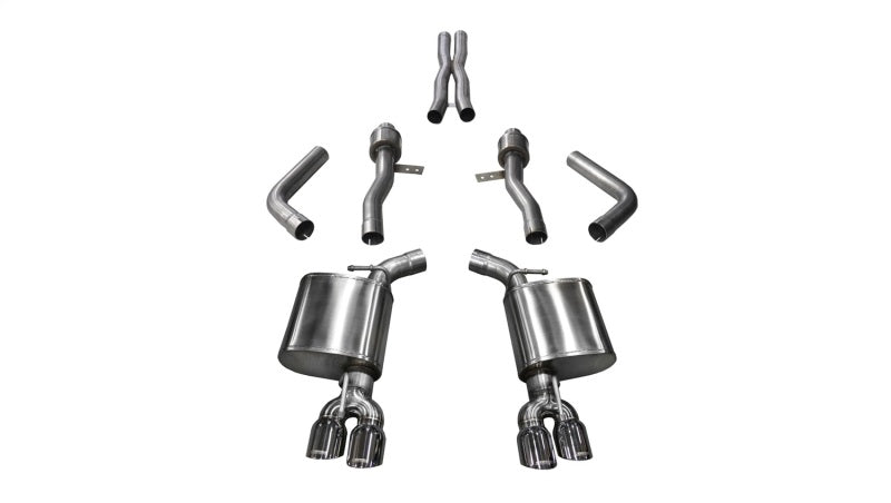 Corsa 17-18 Dodge Challenger 5.7L V8 Sport Cat-Back Dual Rear Exit w/3.5in Polished Tips 21005 21005 Photo - Primary