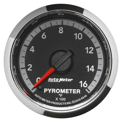 Autometer 2-1/16" Pyrometer, 0-1600 °F, Stepper Motor, Gen 4 Dodge Factory Match 8546 Photo - Primary