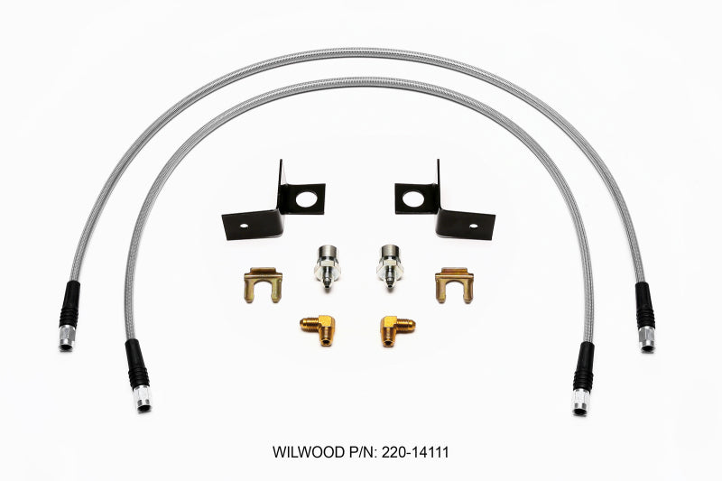Wilwood Flexline Kit, 30 inch, -3, 3/8-24 IF, 1/8 NPT 90 Degree 220-14111 User 1