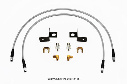 Wilwood Flexline Kit, 30 inch, -3, 3/8-24 IF, 1/8 NPT 90 Degree 220-14111 User 1