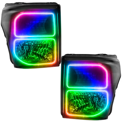 ORACLE Lighting Oracle 11-16 Ford F250/350 LED HL - Black - ColorSHIFT w/o Controller 8159-334 8159-334 Photo - Primary