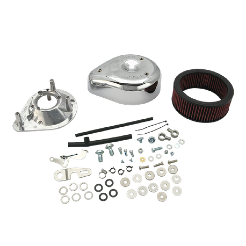 S&S Cycle 04-16 Sportster Models Teardrop Air Cleaner Kit for Super E/G Carb 17-0428