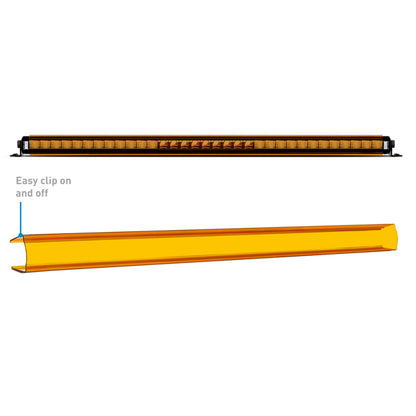 Borne Off-Road Light Bar Cover Single Row 40in Amber BNLT-COV-SS40YL BNLT-COV-SS40YL Photo - Primary