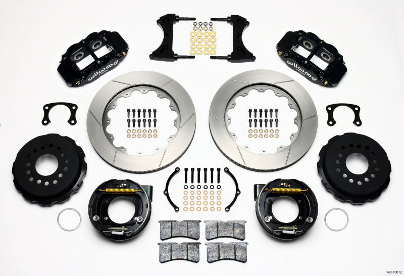 Wilwood Narrow Superlite 4R Rear P-Brk Kit 14.00in New Big Ford 2.50in Offset 140-10012 140-10012 Photo - Primary