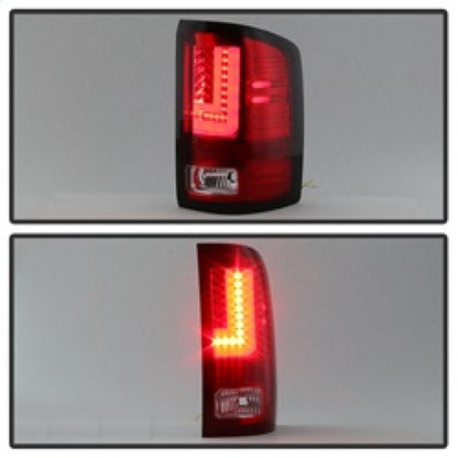 Spyder GMC Sierra 2016-2017 Light Bar LED Tail Lights - Red Clear ALT-YD-GS16-LED-RC 5083807 5083807 Photo - Unmounted