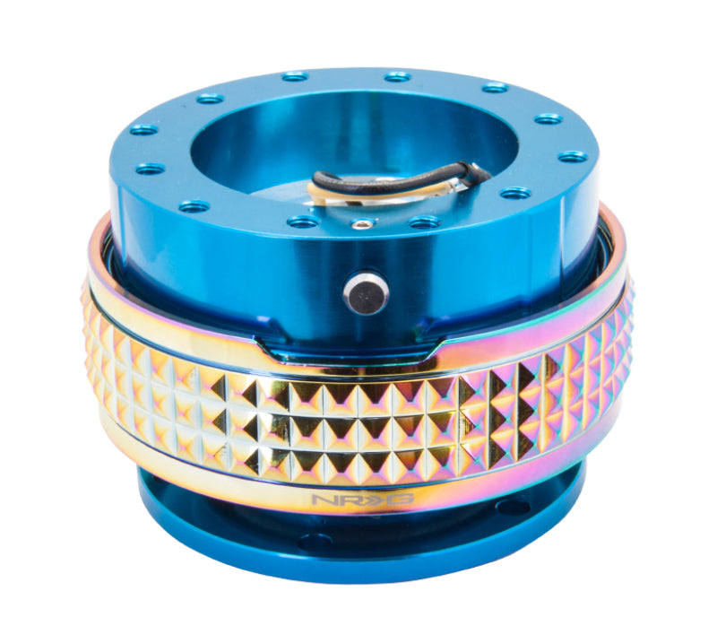 NRG Quick Release Kit - Pyramid Edition - Blue Body / Neochrome Pyramid Ring SRK-210BL/MC SRK-210BL/MC Photo - Primary