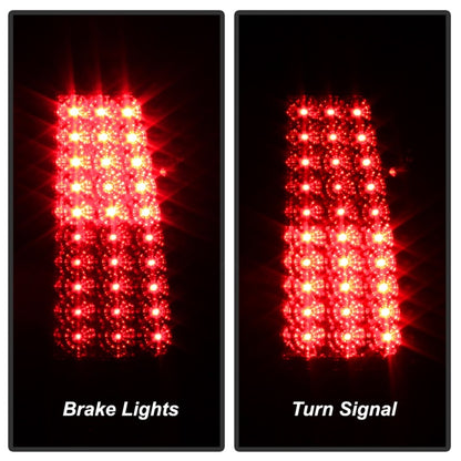 SPYDER Xtune Chevy Silverado 1500/2500/3500 99-02 LED Tail Lights Red Clear ALT-ON-CS99-LED-RC 5008831 5008831 Photo - Unmounted