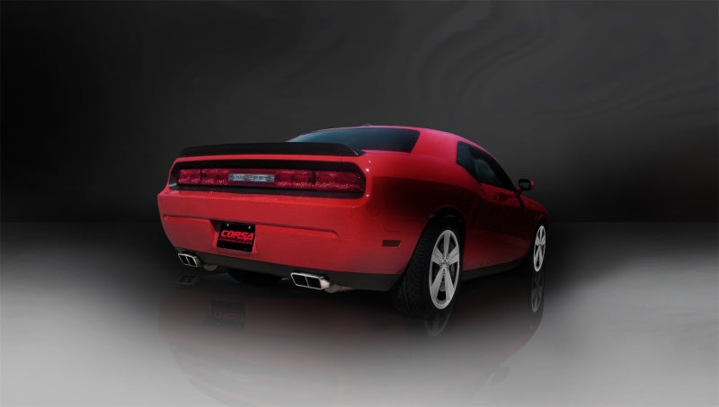 Corsa Performance 09-10 Dodge Challenger R/T 5.7L V8 Manual Polished Xtreme Cat-Back 14437 Photo - Mounted