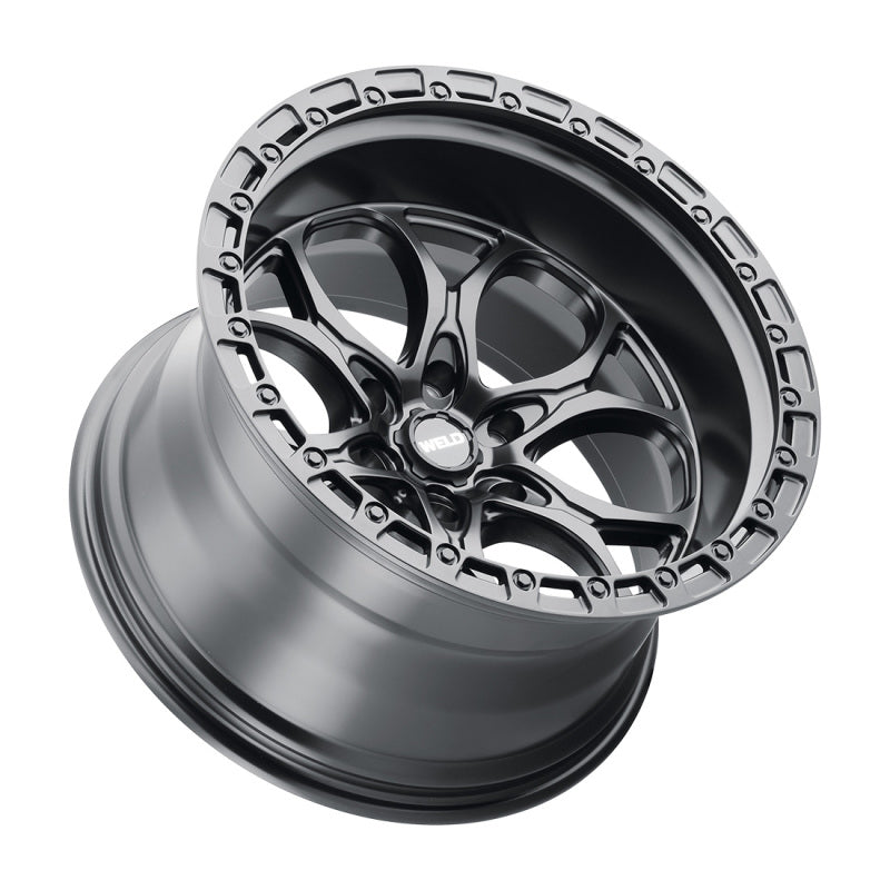 Weld Off-Road W108 20X10 Ledge 6X139.7 ET-18 BS4.75 Satin Black / Black Ring 106.1 W10800084475 W10800084475 Photo - Primary