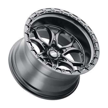 Weld Off-Road W108 20X10 Ledge 6X139.7 ET-18 BS4.75 Satin Black / Black Ring 106.1 W10800084475 W10800084475 Photo - Primary