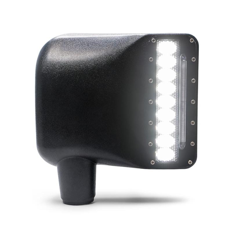 DV8 Offroad 07-18 Jeep Wrangler JK LED Mirror Housing w/ Turn Signal Option BCME27W3W BCME27W3W Photo - Close Up