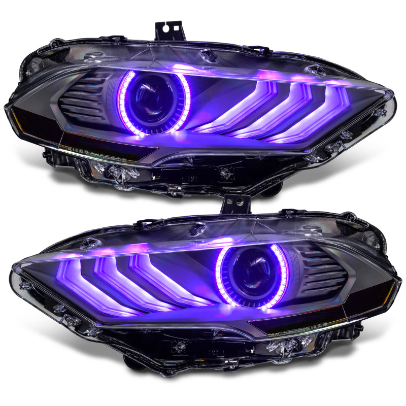ORACLE Lighting 18-23 Ford Mustang Dynamic ColorSHIFT LED Headlights - Black Series 8204-332 8204-332 Photo - out of package
