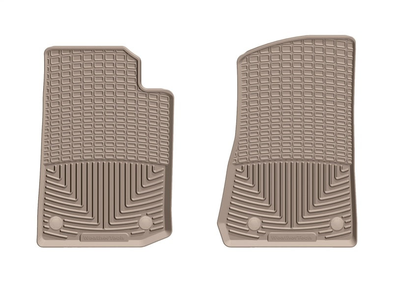 WeatherTech 2020+ Jeep Gladiator Front Rubber Mats - Tan W475TN W475TN Photo - Primary