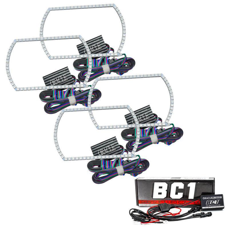 ORACLE Lighting Oracle Chevy Silverado 07-13 Halo Kit Square Style - ColorSHIFT w/ BC1 Controller 2358-335 2358-335 Photo - Primary