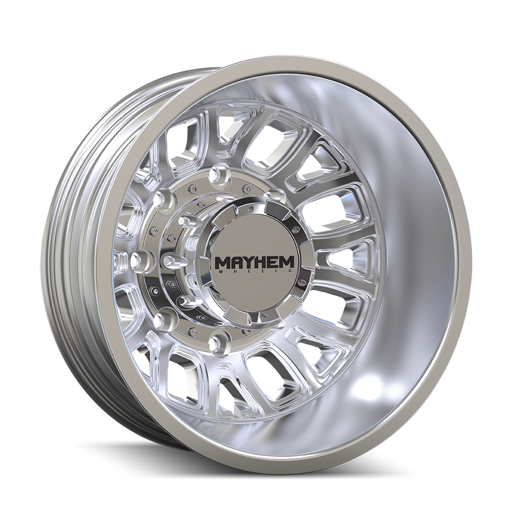 Mayhem Cogent Dually 8107D 17x6.5 8-210 BP -142mm Offset 154.2mm Bore Polished Wheel 8107D-7679RP