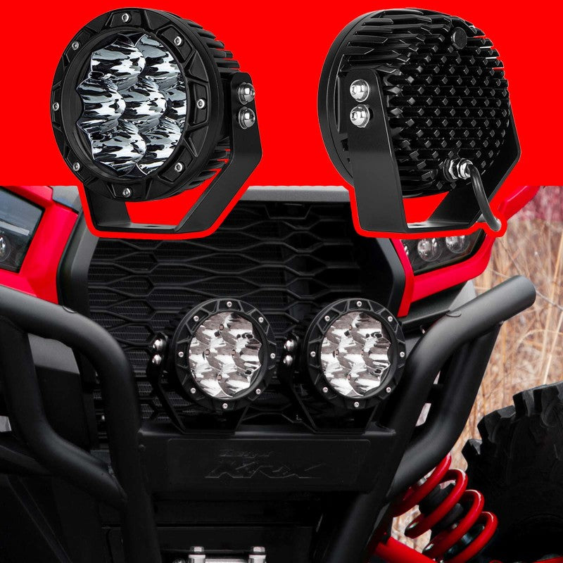 XKGLOW XK Glow Spot Beam Cube Offroad Round Work Light Kit 1pc 5in XK067005 XK067005 User 1