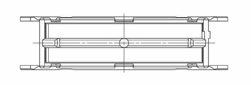 ACL Subaru FA20 Standard Size Main Bearing Set w/ +.002in OD 5M8312HO/S2-STD 5M8312HO/S2-STD Technical Drawing