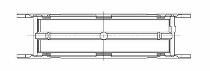 ACL Subaru FA20 Standard Size Main Bearing Set w/ +.002in OD 5M8312HO/S2-STD 5M8312HO/S2-STD Technical Drawing