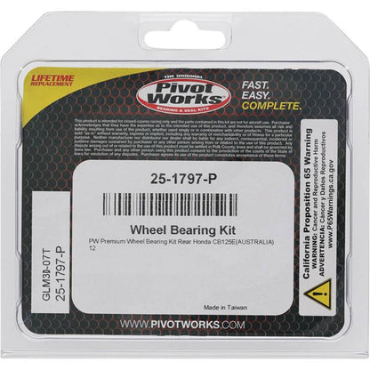 Pivot Works Honda Wheel Bearing Kit Premium Bearings 25-1797-P 25-1797-P Photo - Primary