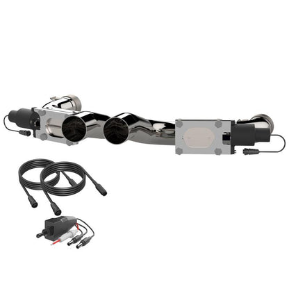 QTP 15-19 Dodge Challenger/Charger 6.2L/6.4L 304SS Aggressor Cutout Dual Mid Pipes 530115 530115 Photo - Primary